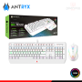 KIT ANTRYX GC-5100 WHITE TECLADO RGB RAINBOW SWITCH RED USB  + MOUSE RGB USB (PN:AGC-5100WRE-SP)