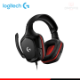 AUDIFONO LOGITECH G G332 BLACK RED CON MICROFONO CONEXIÓN 3.5MM (PN:981-000755)