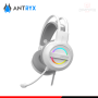 AUDIFONO ANTRYX IRIS-W GRAY RAINBOW CON MICROFONO SONIDO 7.1 CONEXIÓN USB (PN:AGH-7100WGY)