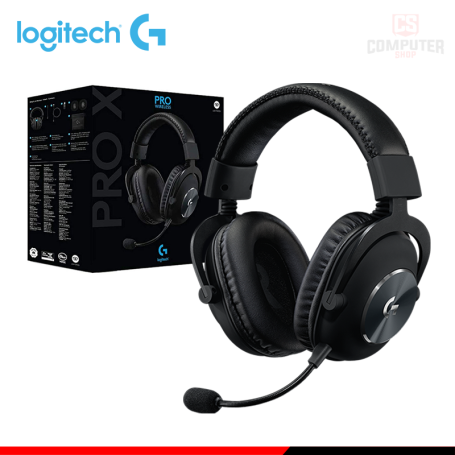 AUDIFONO LOGITECH G PRO X LIGHTSPEED BLACK CON MICROFONO WIRELESS (PN:981-000906)