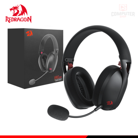 AUDIFONO REDRAGON IRE PRO BLACK ULTRA-LIGHT CON MICROFONO WIRELESS (PN:H848)