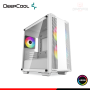 CASE DEEPCOOL CC360 WHITE ARGB SIN FUENTE VIDRIO TEMPLADO MINI TOWER