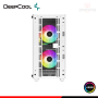 CASE DEEPCOOL CC360 WHITE ARGB SIN FUENTE VIDRIO TEMPLADO MINI TOWER