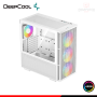 CASE DEEPCOOL CH560 WH WHITE ARGB SIN FUENTE VIDRIO TEMPLADO MID TOWER