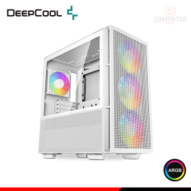 CASE DEEPCOOL CH560 WH WHITE ARGB SIN FUENTE VIDRIO TEMPLADO MID TOWER