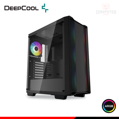 CASE DEEPCOOL CC560 BLACK ARGB SIN FUENTE VIDRIO TEMPLADO MID TOWER (PN:R-CC560-BKTAA4-G-1)