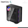 CASE DEEPCOOL CC560 FS BLACK LED TRICOLOR SIN FUENTE VIDRIO TEMPLADO MID TOWER