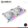 COOLER PARA CASE LIAN LI UNI FAN SL140 WHITE ARGB 140MM PACKx2 (PN:UF-SL140-2W)