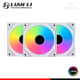 COOLER PARA CASE LIAN LI UNI FAN SL-INF120 WHITE ARGB 120MM PACKx3 CON CONTROL (PN:UF-SLIN120-3W)