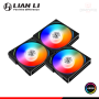 COOLER PARA CASE LIAN LI UNI FAN AL120 BLACK ARGB 120MM PACKx3 CON CONTROLADOR (PN:UF-AL120-3B)