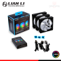 COOLER PARA CASE LIAN LI UNI FAN AL120 BLACK ARGB 120MM PACKx3 CON CONTROLADOR (PN:UF-AL120-3B)