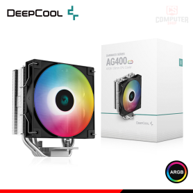 DEEPCOOL AG400 BLACK ARGB COOLER CPU REFRIGERACION AIRE COMPATIBLE AMD/INTEL