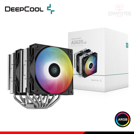 DEEPCOOL AG620 BLACK ARGB COOLER CPU REFRIGERACION AIRE COMPATIBLE AMD/INTEL