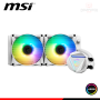 MSI MAG CORELIQUID 240R V2 WHITE ARGB COOLER CPU REFRIGERACION LIQUIDA COMPATIBLE AMD/INTEL (PN:APL242512V)