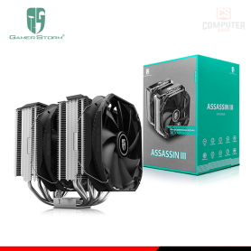 GAMER STORM ASSASSIN III BLACK COOLER CPU REFRIGERACION AIRE COMPATIBLE AMD/INTEL (PN:DP-GS-MCH7-ASN-3)