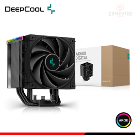 DEEPCOOL AK500 DIGITAL BLACK ARGB COOLER CPU REFRIGERACION AIRE COMPATIBLE AMD/INTEL (PN:R-AK500-BKADMN-G)