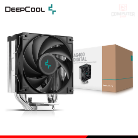 DEEPCOOL AG400 DIGITAL BLACK COOLER CPU REFRIGERACION AIRE COMPATIBLE AMD/INTEL (PN:R-AG400-BKNDMN-G-1)