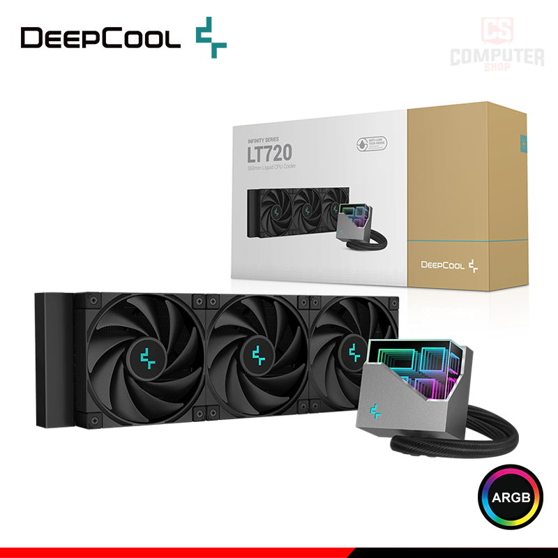 DEEPCOOL LT720 BLACK ARGB COOLER CPU REFRIGERACION LIQUIDA COMPATIBLE ...