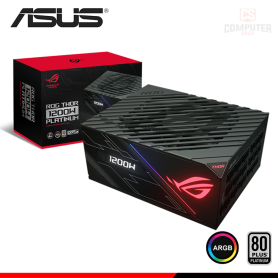 FUENTE DE PODER ASUS ROG THOR 1200W AURA EDITION 80 PLUS PLATINUM FULL MODULAR