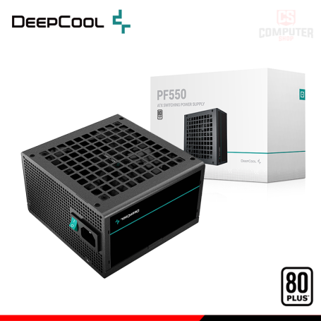 FUENTE DE PODER DEEPCOOL PF550 550W 80 PLUS WHITE (PN:R-PF550D-HA0B-US)