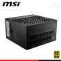 FUENTE DE PODER MSI MPG A850G PCIE5 850W 80 PLUS GOLD MODULAR (PN:306-7ZP7B23-CE0)