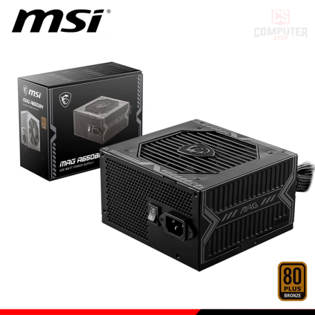 FUENTE DE PODER MSI MAG A650BN 650W 80 PLUS BRONZE