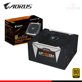 FUENTE DE PODER AORUS P750GM 750W 80 PLUS GOLD FULL MODULAR (PN:GP-AP750GM)