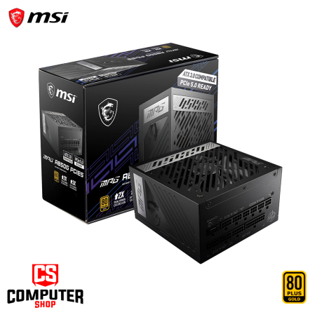 FUENTE MSI MPG A850G PCIE5 BLACK 850W 80 PLUS GOLD MODULAR PN:306-7ZP7B23-CE0