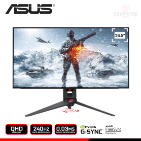 MONITOR ASUS ROG SWIFT PG27AQDM 27" QHD 2560x1440/240HZ/0.003MS/FREESYNC PREMIUM/COMPATIBLE NVIDIA G-SYNC