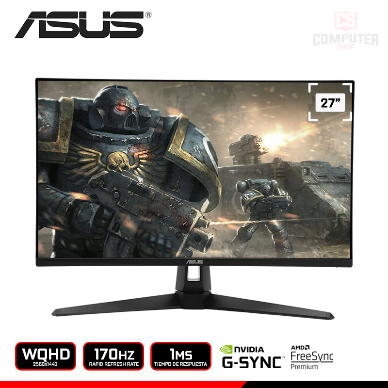 MONITOR ASUS TUF GAMING VG27AQ1A 27" WQHD 2560x1440/170HZ/1MS/FREESYNC ...