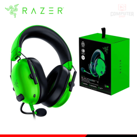 AUDIFONO RAZER BLACKSHARK V2 X GREEN CON MICROFONO SONIDO 7.1 CONEXIÓN 3.5MM (PN:RZ04-03240600-R3U1)