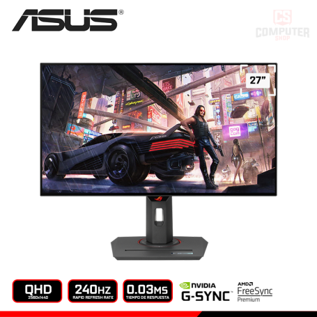 MONITOR ASUS ROG STRIX OLED XG27AQDMG 27" QHD 2560x1440/240HZ/0.03MS/FREESYNC PREMIUM/COMPATIBLE NVIDIA G-SYNC