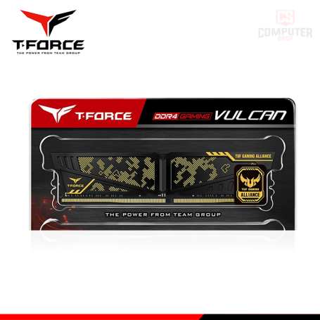 MEMORIA 8GB DDR4 T-FORCE VULCAN TUF GAMING ALLIANCE BUS 3200MHz (PN:TLTYD48G3200HC16C01)