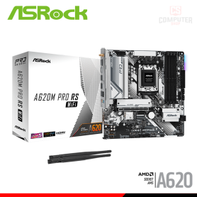 PLACA ASROCK A620M PRO RS WIFI M.ATX DDR5 AMD AM5 (PN:90-MXBLX0-A0UAYZ)