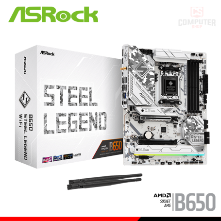 PLACA ASROCK B650 STEEL LEGEND WIFI ATX DDR5 AMD AM5