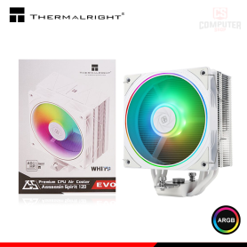 THERMALRIGHT ASSASSIN SPIRIT 120 EVO WHITE ARGB COOLER CPU REFRIGERACION AIRE COMPATIBLE AMD/INTEL