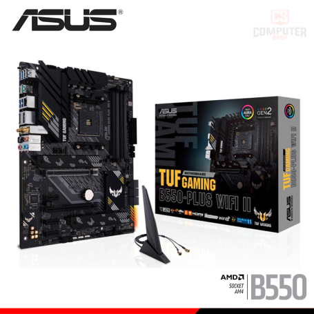 PLACA ASUS TUF GAMING B550-PLUS WI-FI II ATX DDR4 AMD AM4 (PN:90MB19U0'M0EAY0)