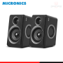 PARLANTE MICRONICS IRON MIC S314 BLACK SOUND 2.0 CONEXIÓN USB