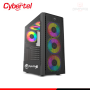 CASE CYBERTEL VIPER CBX 5003 BLACK SIN FUENTE RAINBOW VIDRIO TEMPLADO MID TOWER