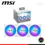 COOLER PARA CASE MSI MPG EZ120 WHITE ARGB 120MM PACKx3 CON CONTROLADOR