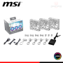 COOLER PARA CASE MSI MPG EZ120 WHITE ARGB 120MM PACKx3 CON CONTROLADOR