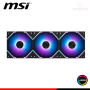 COOLER PARA CASE MSI MPG EZ120 BLACK ARGB 120MM PACKx3 CON CONTROLADOR