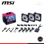 COOLER PARA CASE MSI MPG EZ120 BLACK ARGB 120MM PACKx3 CON CONTROLADOR