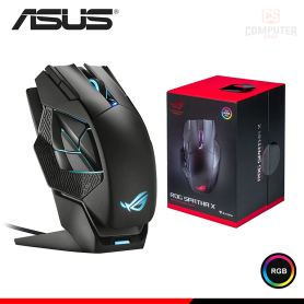 MOUSE ASUS ROG P707 SPATHA X BLACK RGB DPI 8000 CONECTIVIDAD WIRED USB/WIRELESS