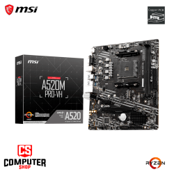 MSI A520M PRO-VH AMD AM4 Micro-ATX Motherboard