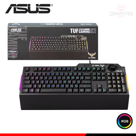 TECLADO ASUS TUF GAMING K1 RA04 RGB MEMBRANA WIRED USB