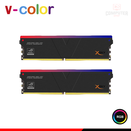MEMORIA 32GB (16GBx2) DDR5 V-COLOR MANTA XSKY RGB ROG MEMORIA 32GB (16GBx2) DDR5 V-COLOR MANTA XSKY RGB ROG