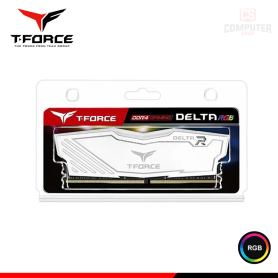 MEMORIA 8GB DDR4 T-FORCE DELTA RGB WHITE BUS 3200MHZ (PN:TF4D48G3200HC16FBK)