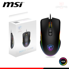 MOUSE MSI FORGE MG300 BLACK RGB DPI 7,200 CONECTIVIDAD WIRED USB