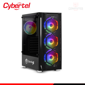 CASE CYBERTEL STRIKER CBX 5013K BLACK SIN FUENTE RAINBOW VIDRIO TEMPLADO MID TOWER